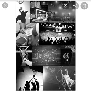 Pottery Barn Basketball frame wall mural